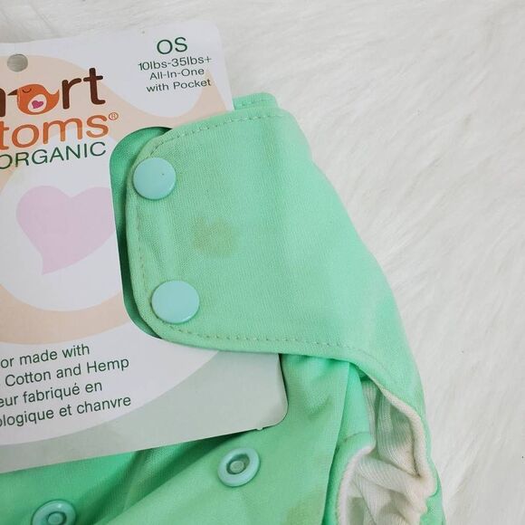 SMART BOTTOMS OS Mint green all in one dream diaper - Picture 3 of 6